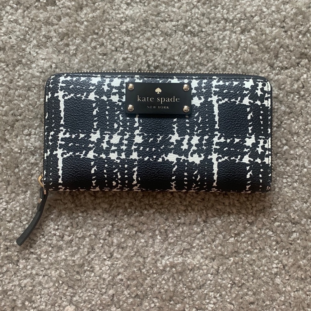 Kate Spade Lacey Belleville Plaid Wallet
